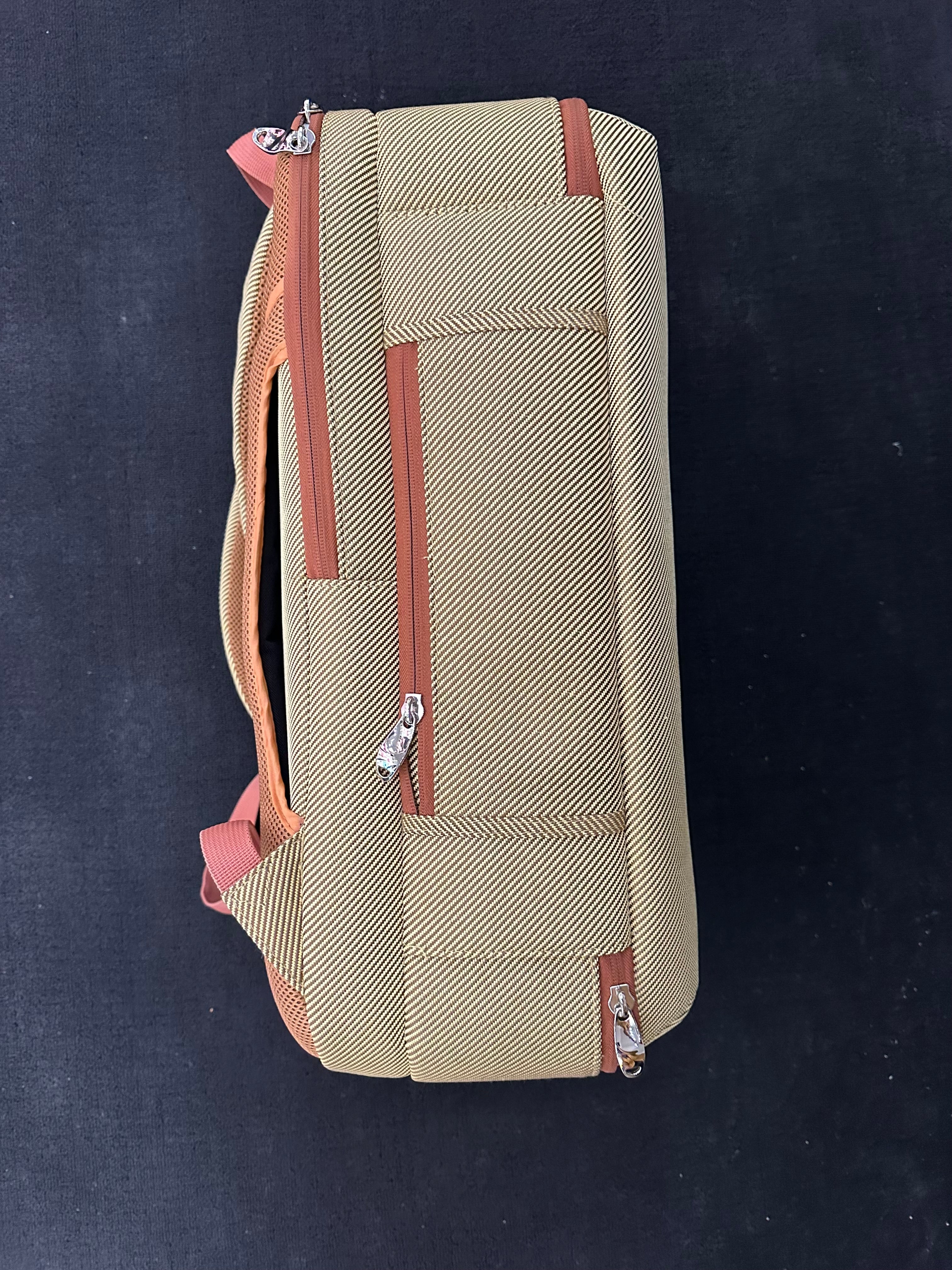 Yellow Tweed Backpack